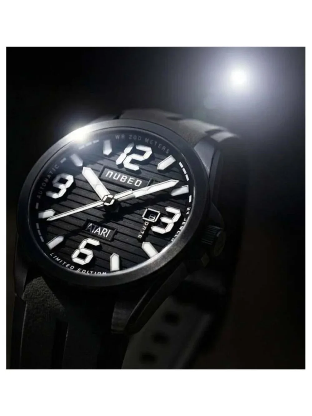 NWT Nubeo Torrent Black Dial Men's Watch